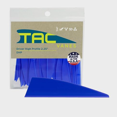 TAC Vanes Driver High Profile 2.25" Arrow Vanes – White (36 Pack) Archery Fletching in Kuwait