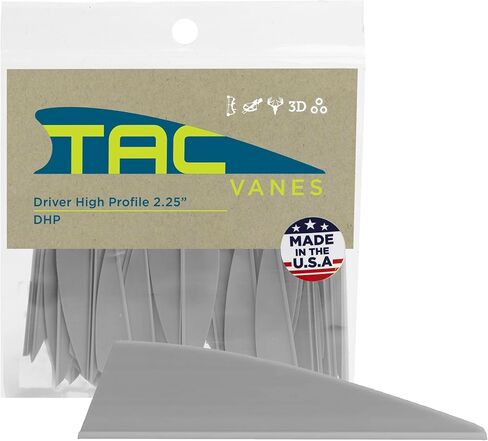 TAC Vanes Driver High Profile 2.25" Arrow Vanes – White (36 Pack) Archery Fletching in Kuwait