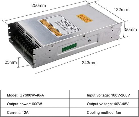 600w Switching Power Input AC 160V-260V Output 40V-48V 15A NC Stepper Motor Power Drive Power Adapter in Kuwait