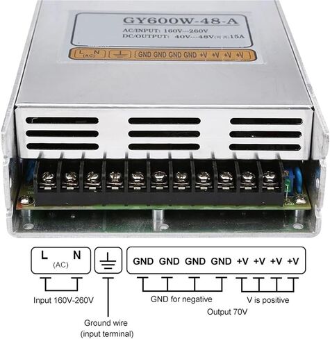 600w Switching Power Input AC 160V-260V Output 40V-48V 15A NC Stepper Motor Power Drive Power Adapter in Kuwait