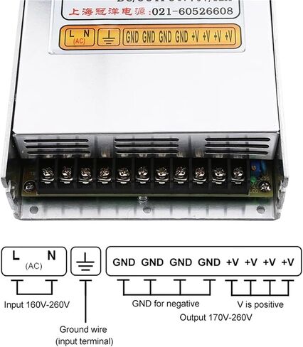 800w Switching Power Input AC170V 260V Output DC70V 12A Switching Power Used for CNC Router Laser Engraving in Kuwait