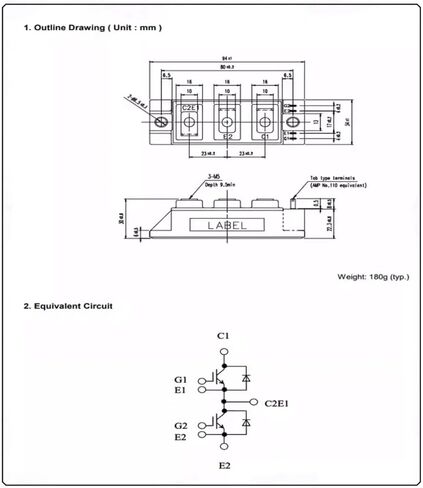 2MBI75VA-170-50 Power Module 75A1700V in Kuwait