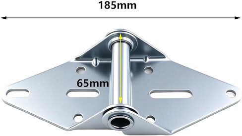 heyous 3PCS 7.28x2.57x1.18inch Electric Gate Silver Metal Hinge for Replacing Worn or Damaged Garage Door Hinge in Kuwait