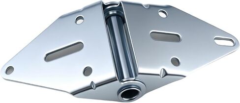 heyous 3PCS 7.28x2.57x1.18inch Electric Gate Silver Metal Hinge for Replacing Worn or Damaged Garage Door Hinge in Kuwait