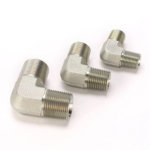 100PCS 1N9-06 NPT Male 90° Elbow Pipe Connector Hydraulic in Kuwait
