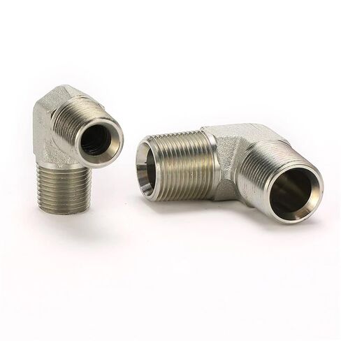 100PCS 1N9-06 NPT Male 90° Elbow Pipe Connector Hydraulic in Kuwait
