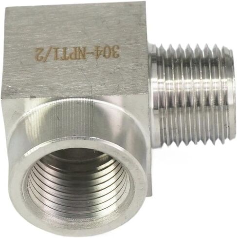 1/2 "NPT أنثى إلى ذكر الكوع 304 تركيب أنابيب الفولاذ المقاوم للصدأ زيت غاز الماء in Kuwait