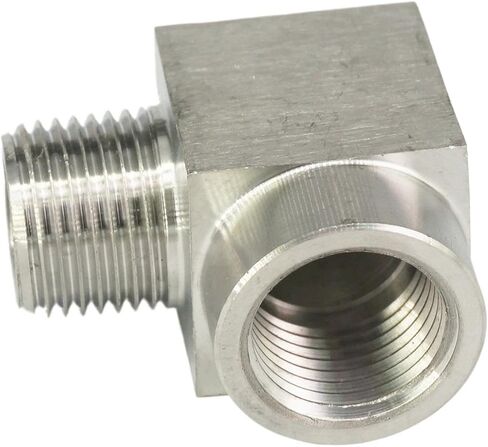 1/2 "NPT أنثى إلى ذكر الكوع 304 تركيب أنابيب الفولاذ المقاوم للصدأ زيت غاز الماء in Kuwait