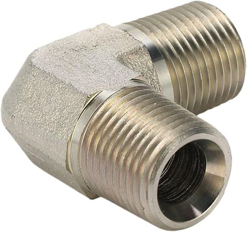 100 قطعة 1N9-06 NPT ذكر 90 درجة الكوع مفاصل توصيل الأنابيب الهيدروليكية in Kuwait