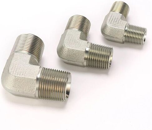 100 قطعة 1N9-06 NPT ذكر 90 درجة الكوع مفاصل توصيل الأنابيب الهيدروليكية in Kuwait