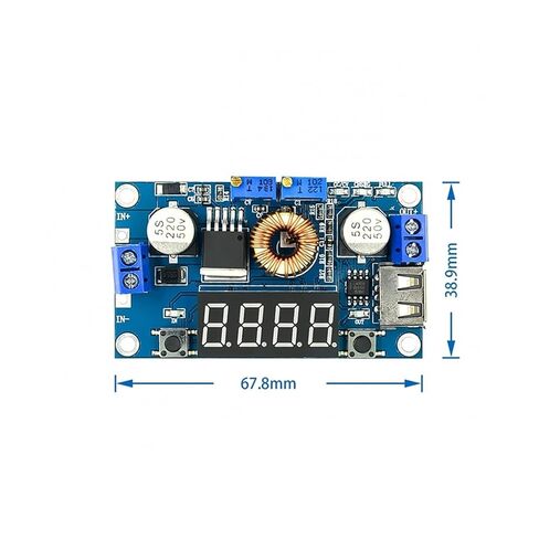 DC-DC 5A XL4015 الرقمية LED محرك شاحن بطارية الليثيوم وحدة CC/CV USB تنحى محول فرق الجهد مع الفولتميتر مقياس التيار الكهربائي in Kuwait