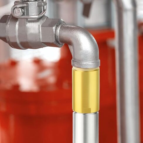 محول سباكة الأنابيب النحاسية 4 قطع من GASHER مع حلقة دائرية مطاطية، 1/2 بوصة NPT ذكر × 1/2 بوصة NPT أنثى وصلة تركيب الأنابيب، الطول 2 بوصة in Kuwait