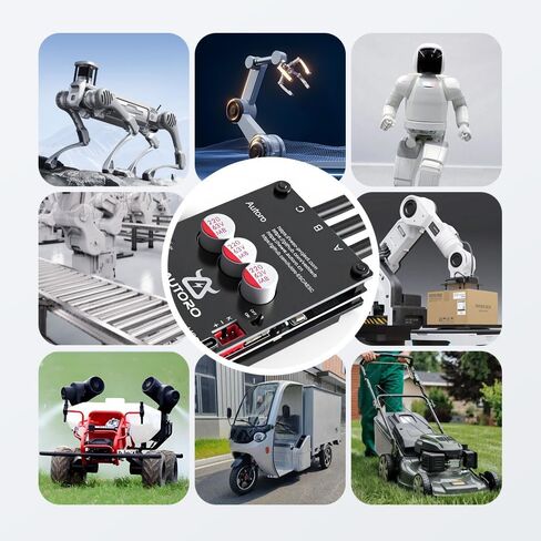 وحدة تحكم المحرك Autoro AESC V4 PRO Sparkless BLDC 12S تيار مستمر 80A Peak 200A Mini ESC FOC وحدة تحكم في السرعة مع مفتاح طاقة لسكوتر لوح التزلج الكهربائي DIY Ebike Longboard Robotics | جهاز التحكم في سرعة المحرك Autoro BLDC FOC بدون شرارة 12S 80A in Kuwait