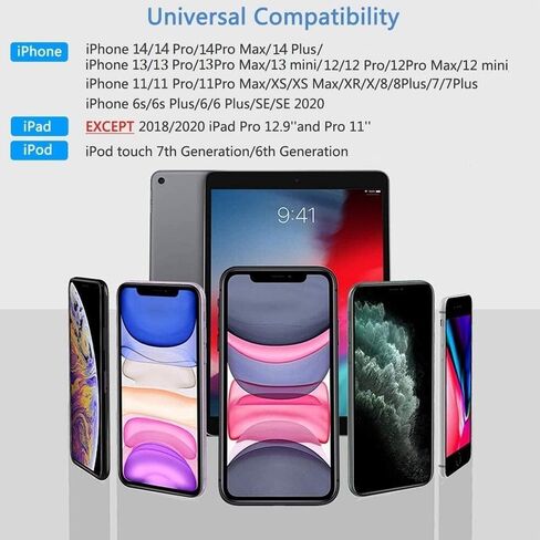 [معتمد من Apple MFi] محول Apple Lightning إلى HDMI لجهاز iPhone إلى التلفزيون | موصل شاشة مزامنة محول AV رقمي 1080P مع منفذ شحن لهاتف iPhone 14 13 12 11 XS XR X 8 إلى جهاز عرض شاشة HDTV in Kuwait
