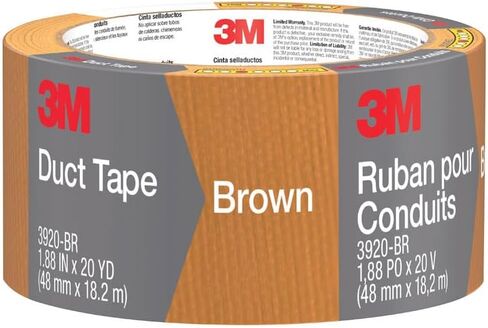 Scotch 1020-BRN-A Durable Duct Tape, 20-Yards, Brown, 12 Per Case in Kuwait