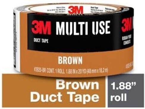 Scotch 1020-BRN-A Durable Duct Tape, 20-Yards, Brown, 12 Per Case in Kuwait