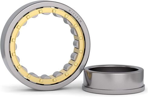 NJ212EM Cylindrical Roller Bearing Single Row Brass Cage Inner Ring with Flange 1Pcs in Kuwait
