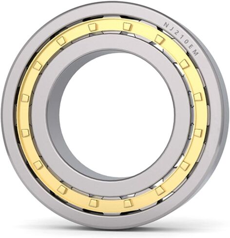 NJ212EM Cylindrical Roller Bearing Single Row Brass Cage Inner Ring with Flange 1Pcs in Kuwait