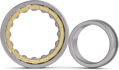 NJ212EM Cylindrical Roller Bearing Single Row Brass Cage Inner Ring with Flange 1Pcs in Kuwait