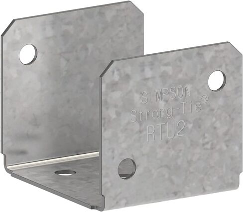 Simpson Strong-Tie RTU2 RTU موصل ربط صلب مجلفن مقاس 18 قياسًا لرافعة 2X، عمود 2X in Kuwait