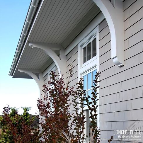 3 بوصة عرض × 14 بوصة عمق × 14 بوصة ارتفاع قوس PVC من الدرجة المعمارية الإمبراطورية القياسية مع نهايات تقليدية in Kuwait
