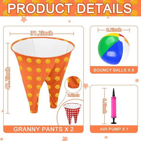 Granny Pants Yard Game Grandma Pants Family Party Outdoor Tossing Games Equipped with Inflatable Balloons and Pump Suitable for Outdoor Indoor Birthdays Family Parties Gatherings in Kuwait