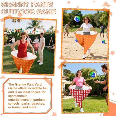 Granny Pants Yard Game Grandma Pants Family Party Outdoor Tossing Games Equipped with Inflatable Balloons and Pump Suitable for Outdoor Indoor Birthdays Family Parties Gatherings in Kuwait