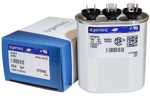 GE Genteq Oval Capacitor 25 5 uf MFD 370 Volt Z97F9675 97F9675 in Kuwait