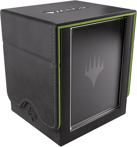 Gamegenic Magic: The Gathering Secrets of Strixhaven Squire Plus 100+ XL أسود/أخضر - صندوق سطح قابل للتحويل ممتاز، حافظة بطاقات منزلقة، حماية من الأشعة فوق البنفسجية ولمسة نهائية من مادة Armorfyber، تحمل 100 بطاقة بأكمام مزدوجة in Kuwait