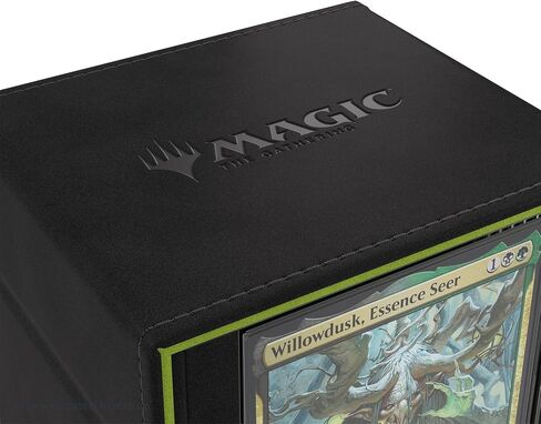 Gamegenic Magic: The Gathering Secrets of Strixhaven Squire Plus 100+ XL أسود/أخضر - صندوق سطح قابل للتحويل ممتاز، حافظة بطاقات منزلقة، حماية من الأشعة فوق البنفسجية ولمسة نهائية من مادة Armorfyber، تحمل 100 بطاقة بأكمام مزدوجة in Kuwait