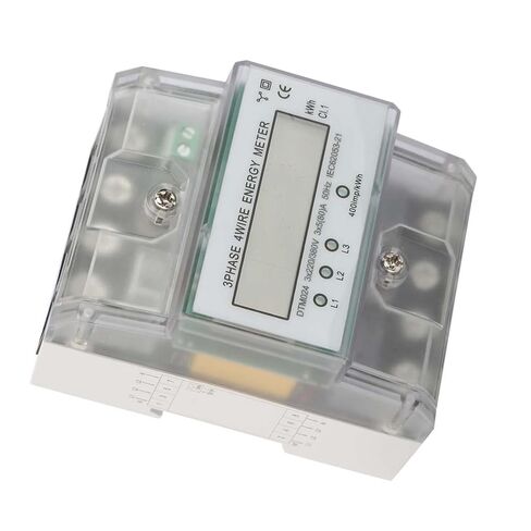 عداد الطاقة الكهربائي Aramox DTM024 غطاء شفاف، شاشة LCD مع إضاءة خلفية، استهلاك منخفض للطاقة، ثبات عالي، يستخدم على نطاق واسع لأنظمة القياس in Kuwait