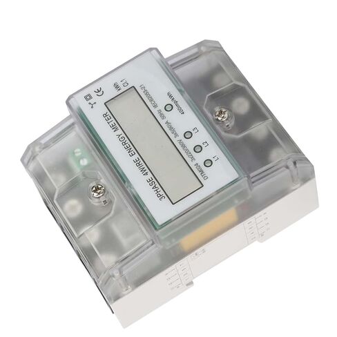 عداد الطاقة الكهربائي Aramox DTM024 غطاء شفاف، شاشة LCD مع إضاءة خلفية، استهلاك منخفض للطاقة، ثبات عالي، يستخدم على نطاق واسع لأنظمة القياس in Kuwait