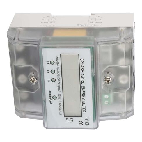 عداد الطاقة الكهربائي Aramox DTM024 غطاء شفاف، شاشة LCD مع إضاءة خلفية، استهلاك منخفض للطاقة، ثبات عالي، يستخدم على نطاق واسع لأنظمة القياس in Kuwait