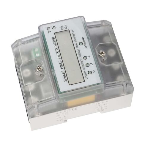 عداد الطاقة الكهربائي Aramox DTM024 غطاء شفاف، شاشة LCD مع إضاءة خلفية، استهلاك منخفض للطاقة، ثبات عالي، يستخدم على نطاق واسع لأنظمة القياس in Kuwait