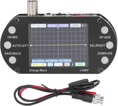 Digital Oscilloscope 2.5MHz 2.4in Display One Button AUTO Waveform Transistor for Home Appliance Maintenance in Kuwait
