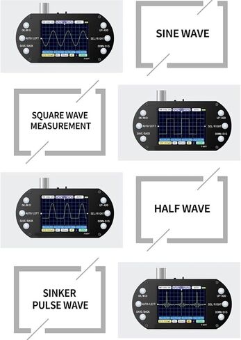 Digital Oscilloscope 2.5MHz 2.4in Display One Button AUTO Waveform Transistor for Home Appliance Maintenance in Kuwait