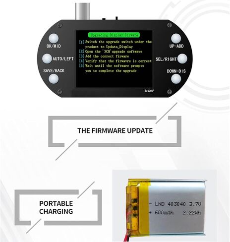 Digital Oscilloscope 2.5MHz 2.4in Display One Button AUTO Waveform Transistor for Home Appliance Maintenance in Kuwait