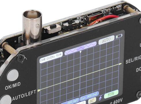 Digital Oscilloscope 2.5MHz 2.4in Display One Button AUTO Waveform Transistor for Home Appliance Maintenance in Kuwait