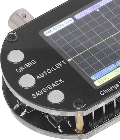 Digital Oscilloscope 2.5MHz 2.4in Display One Button AUTO Waveform Transistor for Home Appliance Maintenance in Kuwait