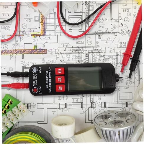 Intelligent Digital Multimeter Tester Auto Ranging Anti-Burn with Ncv Live Wire Detection High-Brightness LED Light Pocket-Sized Accurate Voltage Resistance Measurement Tool for in Kuwait