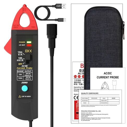 BSIDE UP1 AC/DC Current Clamp Meter Transducer for Digital Oscilloscope 100A Current clamp 20KHz Bandwidth oscilloscope Probe clamp with BNC Type Connector in Kuwait