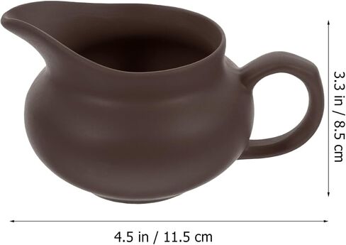 BESTonZON Vintage Ceramic Milk Dispenser 4.52 X 3.34 X 2.16 in Creamer Jug Pouring Dispenser for Coffee Tea Sauce Soy Sauce Ketchup Home Kitchen Restaurant Buffet in Kuwait