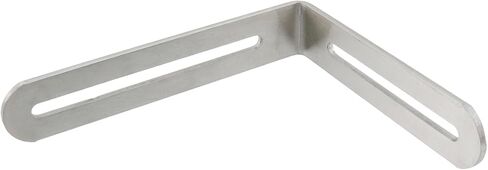 Adjustable L Bracket Adjustable Shelf Brackets Stainless Steel Corner Bracket Corner Brace Support for Shelves Wood Furniture Cabinet Chair Repair, Silver, 4.7" x 3.9" - 4pcs in Kuwait