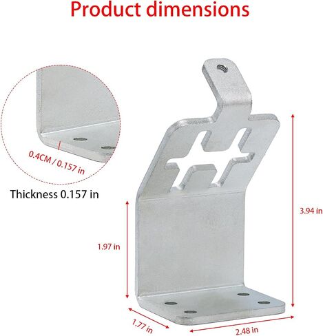 4PCS T-Post Lumber Brackets, Galvanized Steel for Sheds, Barns, Coops - Build Roofs, Equipment Covers, No Wood Posts Needed in Kuwait