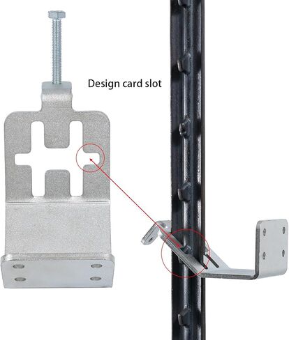 4PCS T-Post Lumber Brackets, Galvanized Steel for Sheds, Barns, Coops - Build Roofs, Equipment Covers, No Wood Posts Needed in Kuwait