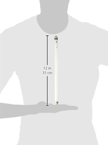GE Fluorescent Light Bulb, F8T5 Light Bulb, 8-Watt, 400 Lumen, 12-Inch Length, Miniature Bi-Pin Base, Cool White, 1-Pack, Tubular Light Bulbs, Under Cabinet Light Bulbs in Kuwait