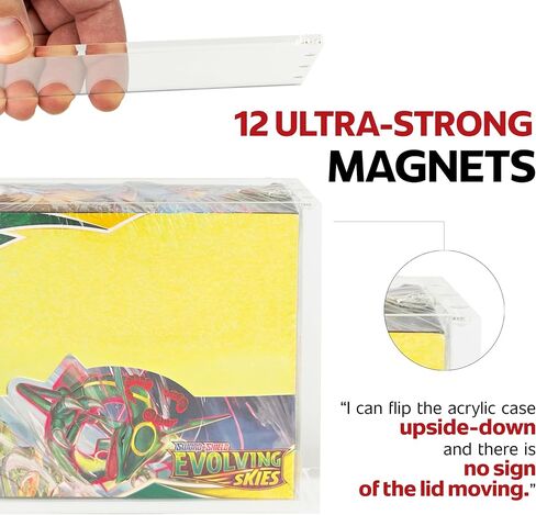 Premium Booster Box Magnetic Acrylic Display CASE - Compatible with Booster Box in Kuwait