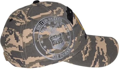 Trade Winds Air Force Retired ACU Digital Camo Shadow Acrylic Embroidered Hat Cap - Officially Licensed in Kuwait