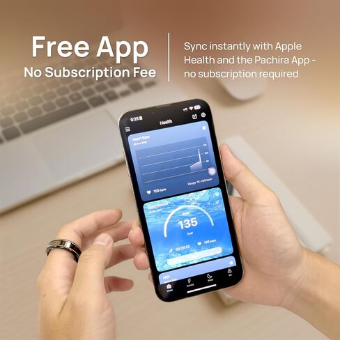 خاتم Pachira الذكي، تطعيمات ذهبية مزدوجة 14 قيراط، اللياقة البدنية/النوم/الإجهاد/معدل ضربات القلب/ تعقب SpO2، بدون اشتراك في التطبيق، عمر بطارية 7 أيام، الحجم قبل الشراء، أسود (مقاس أمريكي 9.25) in Kuwait