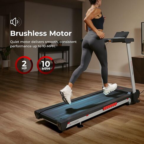 أجهزة المشي الصحية واللياقة البدنية من Sunny بأحجام ذات سطحين وميزات مائلة مع تطبيق Bluetooth وSunnyFit in Kuwait